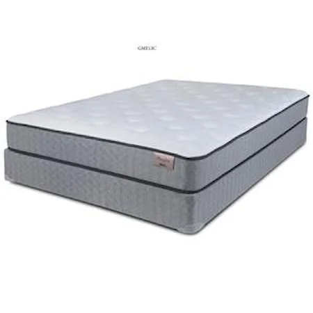 Queen Plush Mattress and Wood Foundation